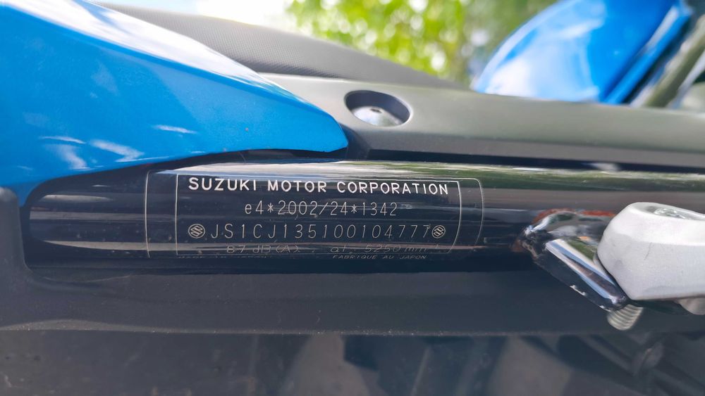 Suzuki GSX650f autoalarm wydech Shark
