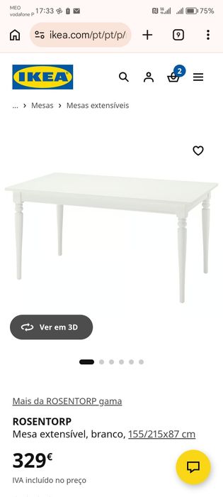 Mesa IKEA INGATORP extensível | Estruturalmente impecável
