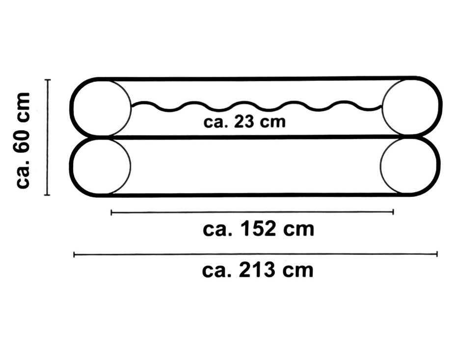 Dmuchany basen z siedziskiem 60x206x213cm - 400L
