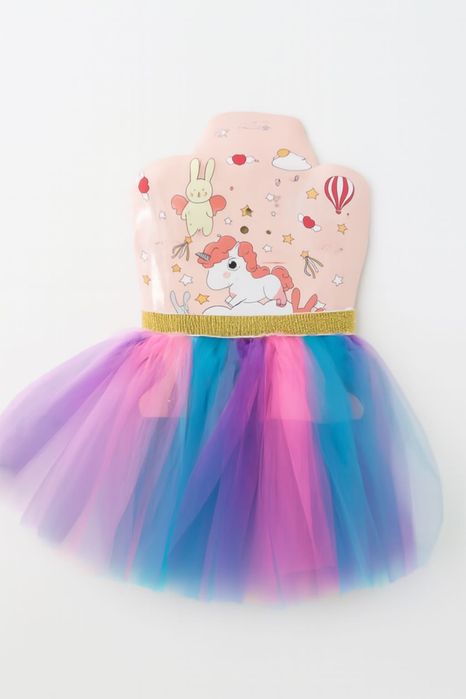 Tęczowy Strój Jednorożca dla Dziewczynki Kostium Przebranie