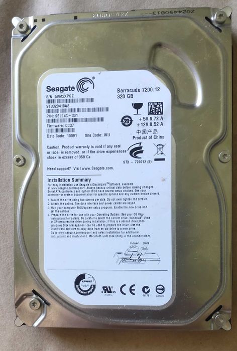 За3шт(400)HDD Toshiba 500 gb,Hitachi  500 gb,Seagate Barracuda 320gb
