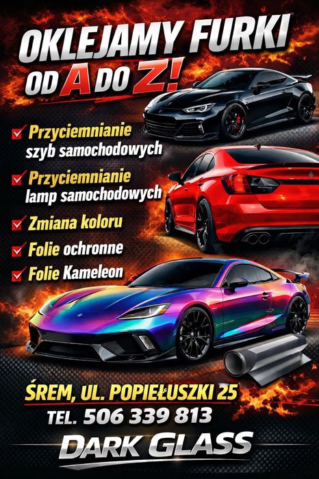 Przyciemnianie Szyb Folie Kameleon Naprawa Odprysków Folie PPF Zmiana Koloru