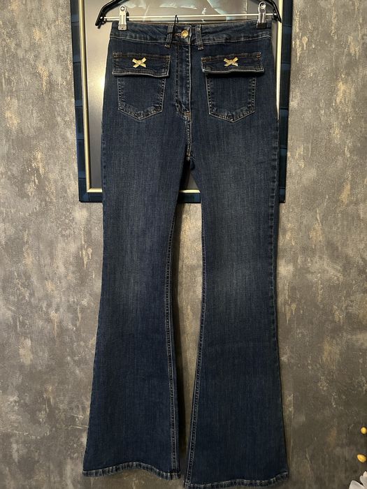 Spodnie jeans dzwony Elisabetta Franchi r.30