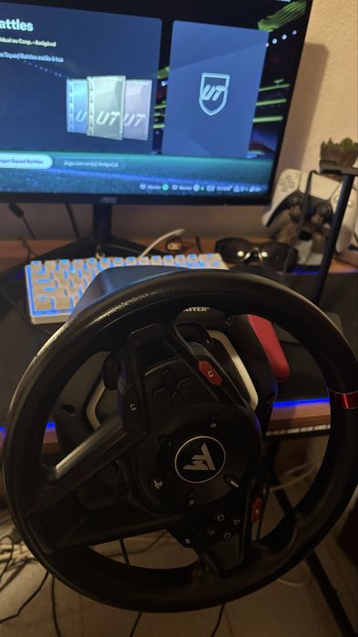 Volante + Pedais THRUSTMASTER T128 (PS5/PS4/PC - Preto)