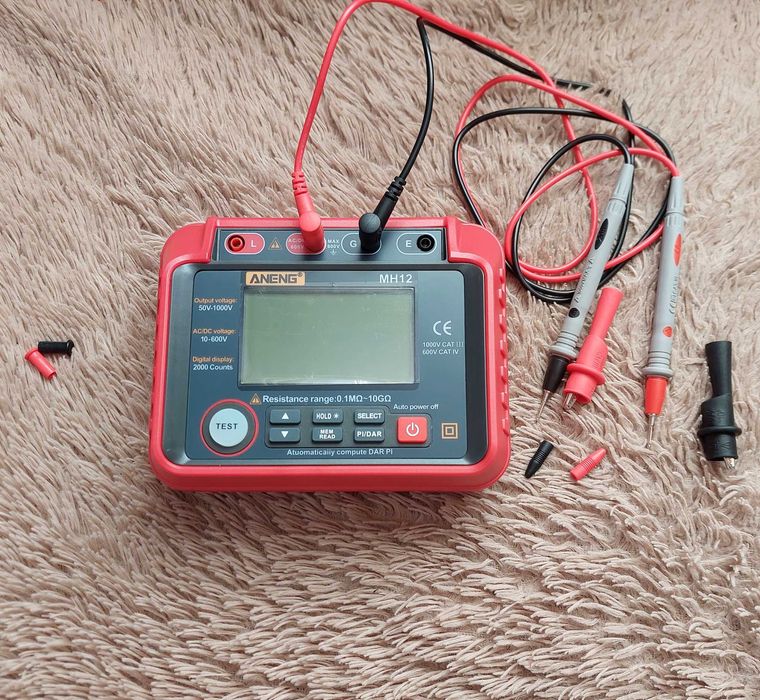 Мегомметр ANENG MH-12 Профи прибор электрика, для измерений (мегометр)