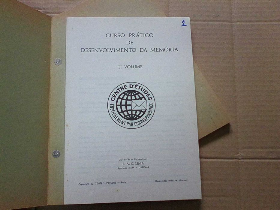 Curso Pratico de desenvolvimento da Memória - 3 Volumes