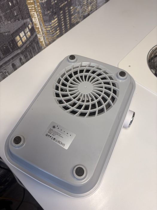 Витяжка для манікюру BUCOS CYCLONE V3, 100W, з аккумулятором (біла)