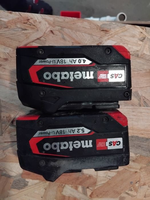 Akumulator akumulatory Metabo 4,0ah + 5,2ah