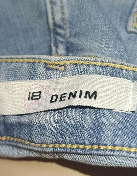 Spodenki krótkie jeansowe niebieskie wysoki stan S/M nowe