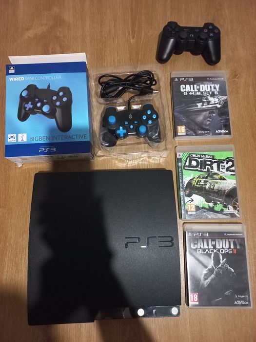 Ps3 slim com jogos