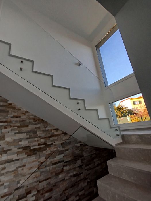 Corrimão e guarda-corpo em aço inox 304 Brilhante