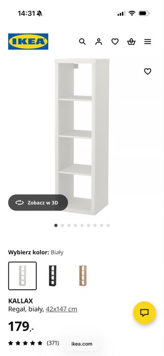 Regał KALLAX z ikea