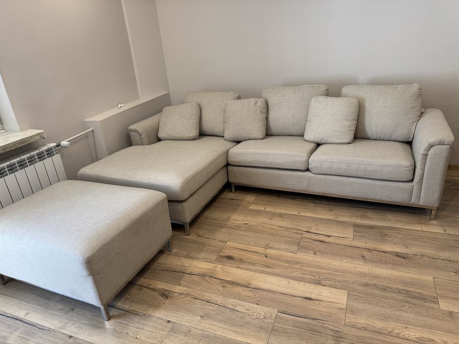 Sofa/narożnik beżowy Beliani Oslo