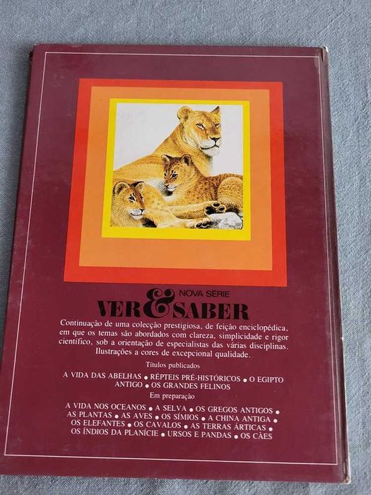 Livro Coleção Ver & Saber "Os Grandes Felinos"