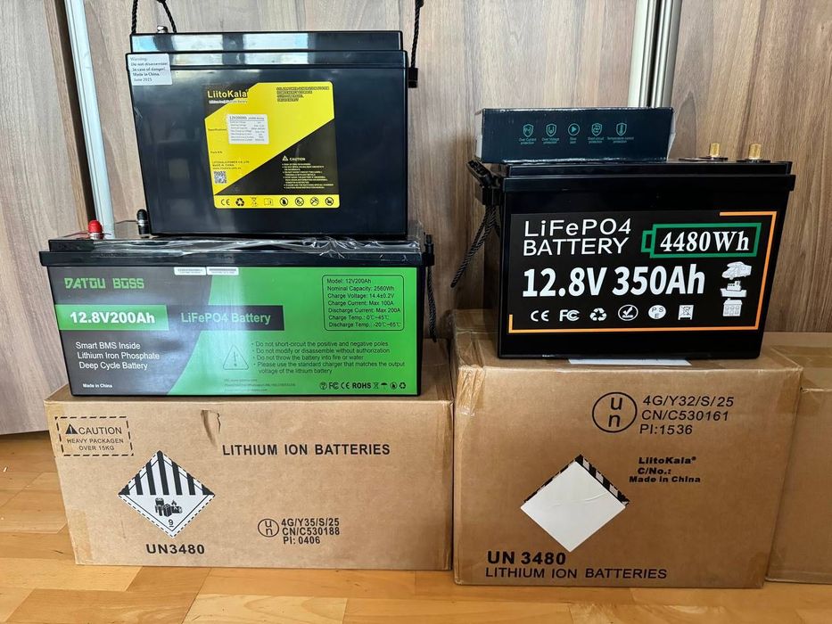 Акумулятор LiFePO4 12V 200Ah 300ах 350Ah BMS В наявності