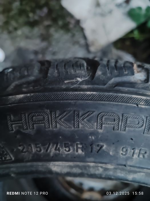 Шини 215/45/17 зима