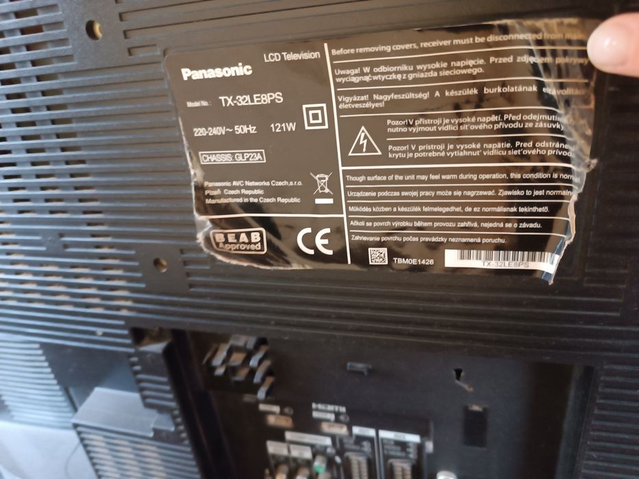 Telewizor Panasonic 32” TX-32LE8PS, sprawny, 2x HDMI