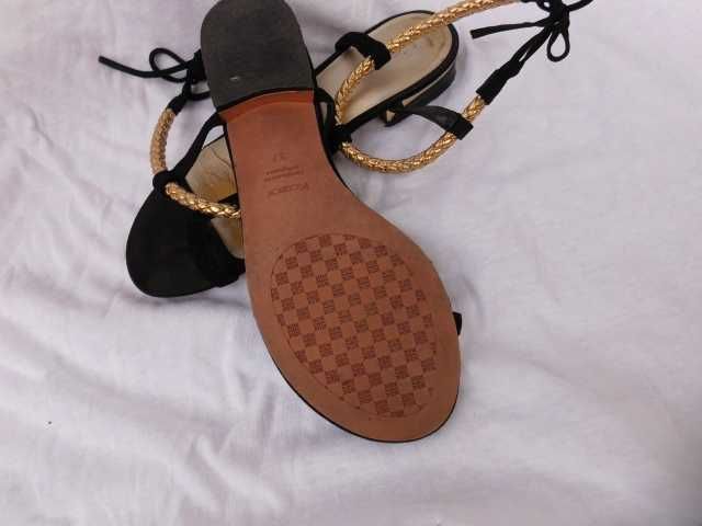 Kazar skórzane sandałki japonki 36