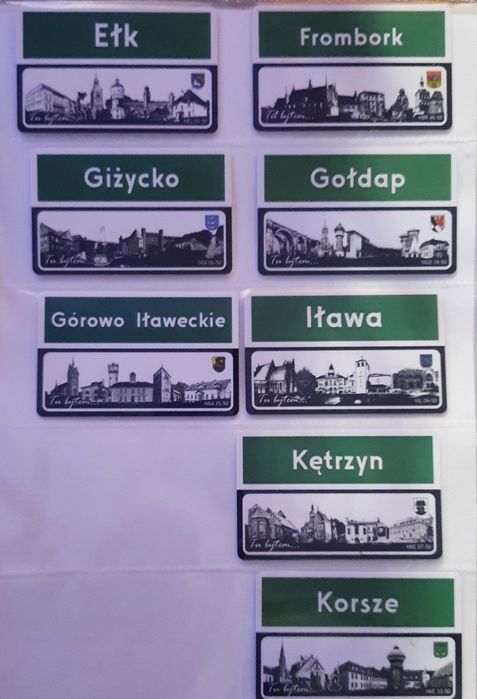 Magnes turysty województwo Warmińsko Mazurskie 36 sztuk