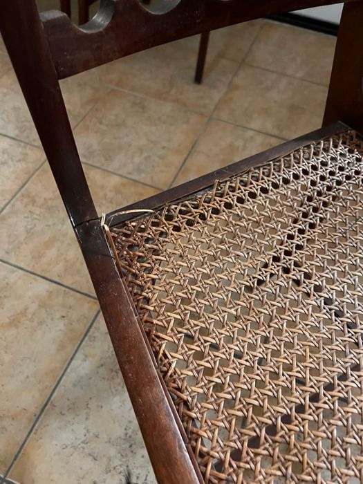 Cadeiras assento palhinha (4)  para restaurar