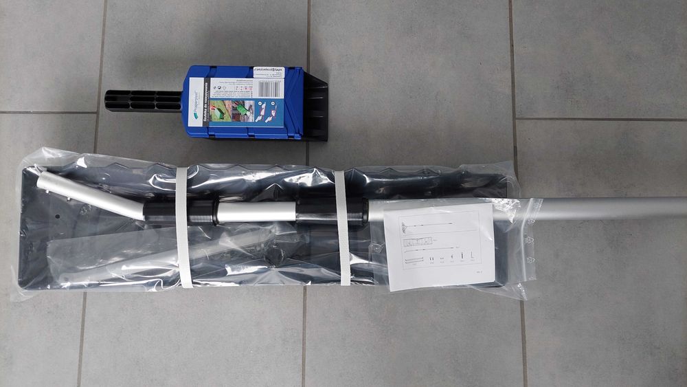 Teleskopowy zgarniacz dachowy, fotow. łopata do śniegu dł-6m + GRATIS!