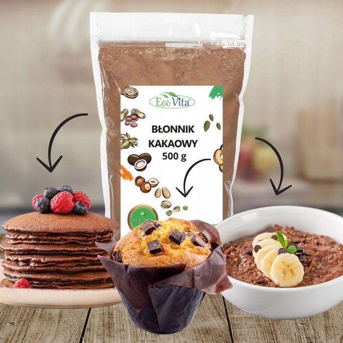 błonnik kakaowy 500 g sypki dodatek w kuchni intensywny głęboki aromat keto