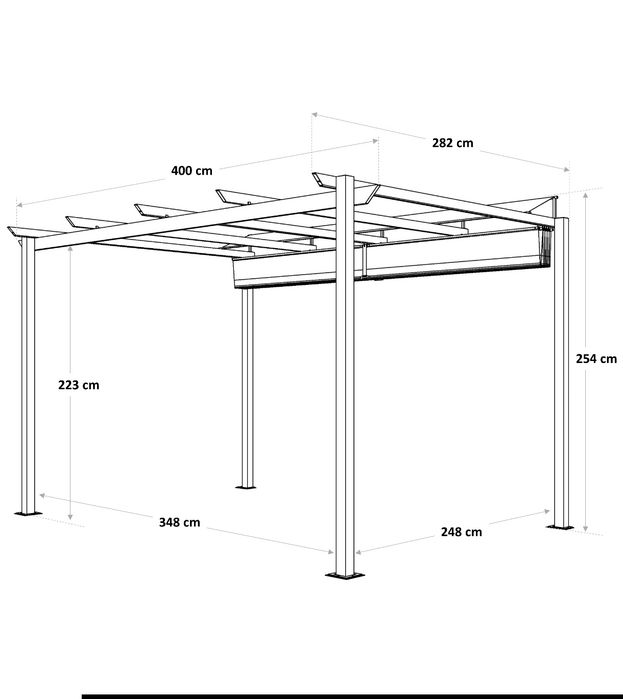Pérgola de alumínio Naterial Omega