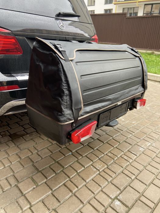 Оренда автобоксу Thule на дах та фаркоп бокс на прокат туле поперечини