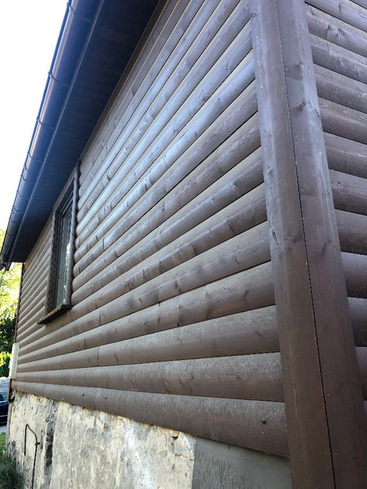 Deska elewacyjna Drewniania PÓŁBAL 28mm Świer Skandynawski Malowanie