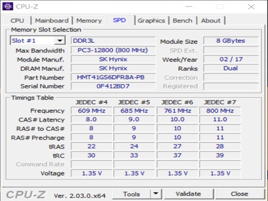 DDR3 8GB HyniX 12800 L