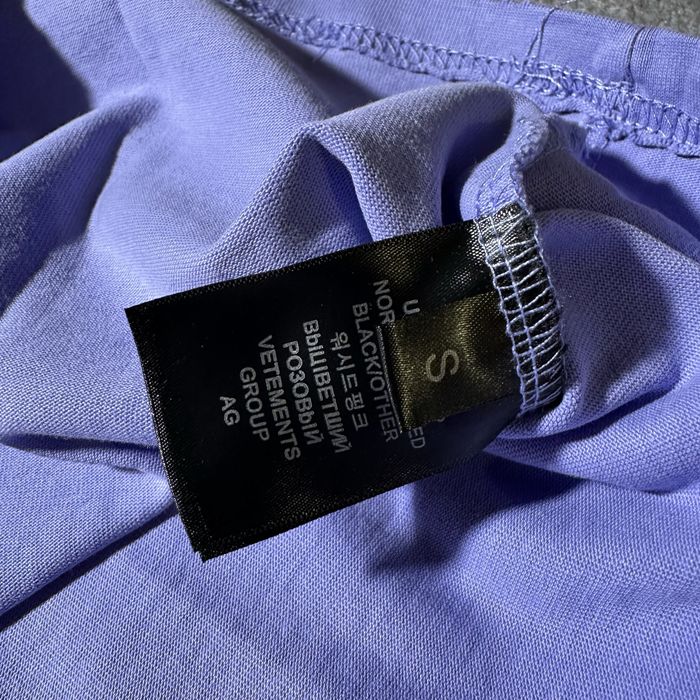 Футболка Vetements Hello my name purple S M L