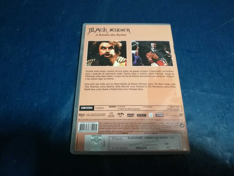 BLACK ADDER - A RAINHA DAS BARBAS DVD (legendagem em Português)