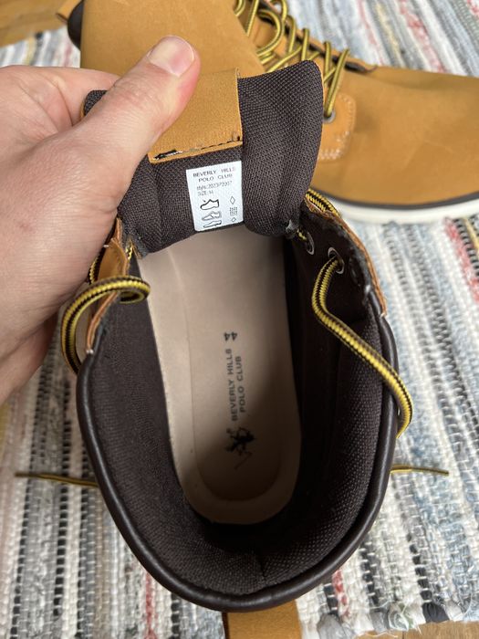 Buty trzewiki męskie Beverly Hills Polo Club rozmiar 44 musztardowe