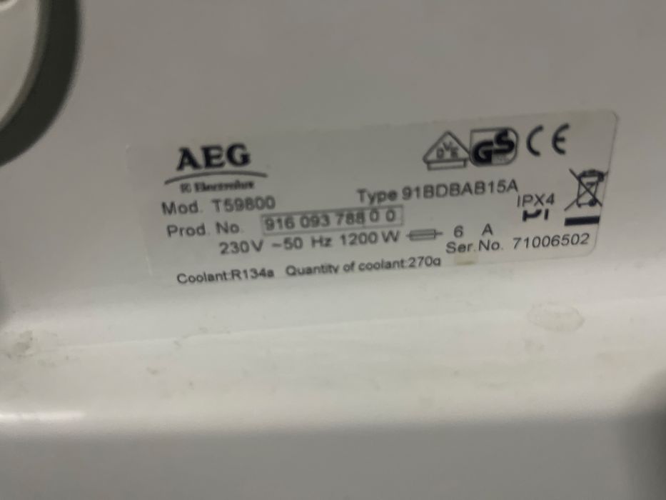 Suszarka do ubrań AEG Electrolux T59800 pompa ciepła
