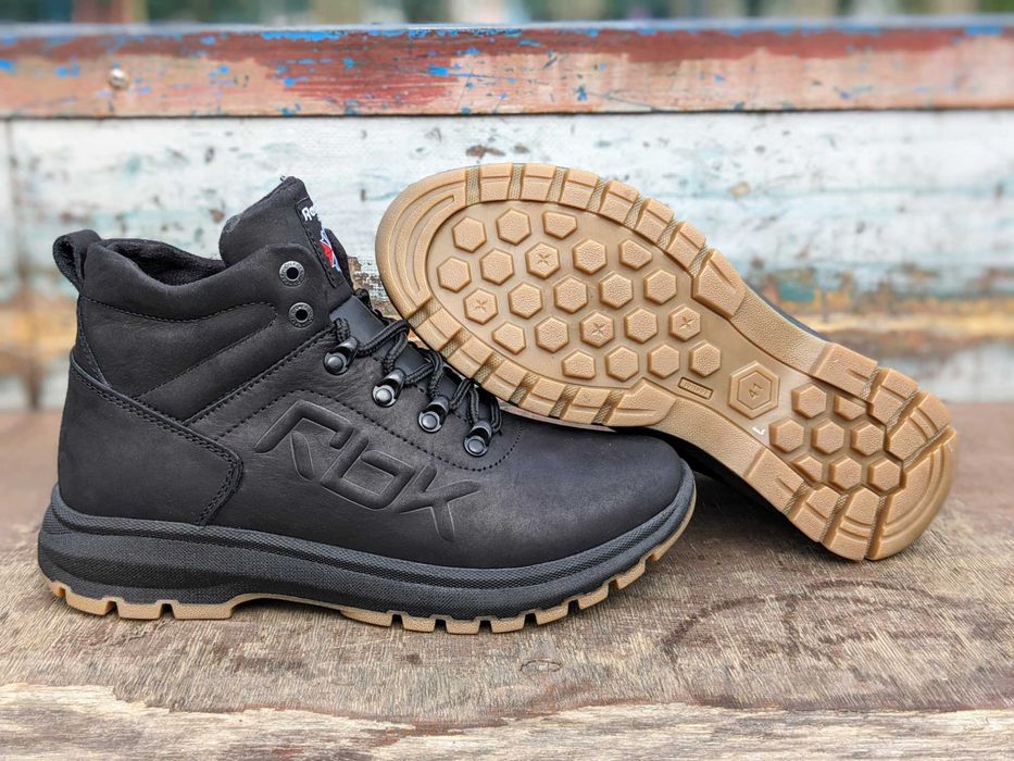 Чоловічі зимові шкіряні кросівки черевики Мужские кожаные зимние кросс