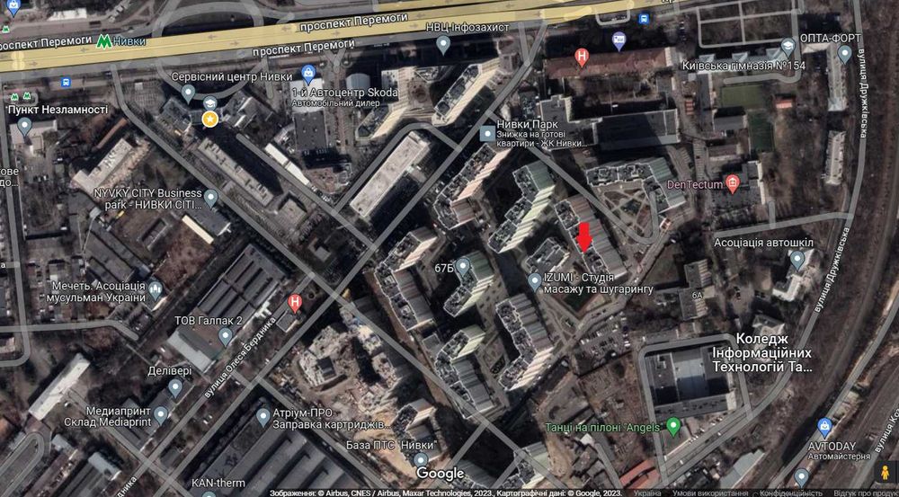 #86V5 Квартира оренда посуточно / подобово м. Нивки, м. Святошин