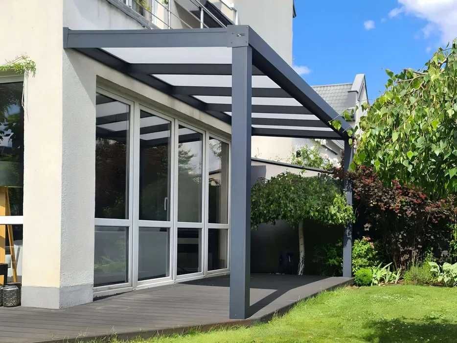 Zadaszenie tarasów, pergole, ogród zimowy, zabudowy szklane | TR