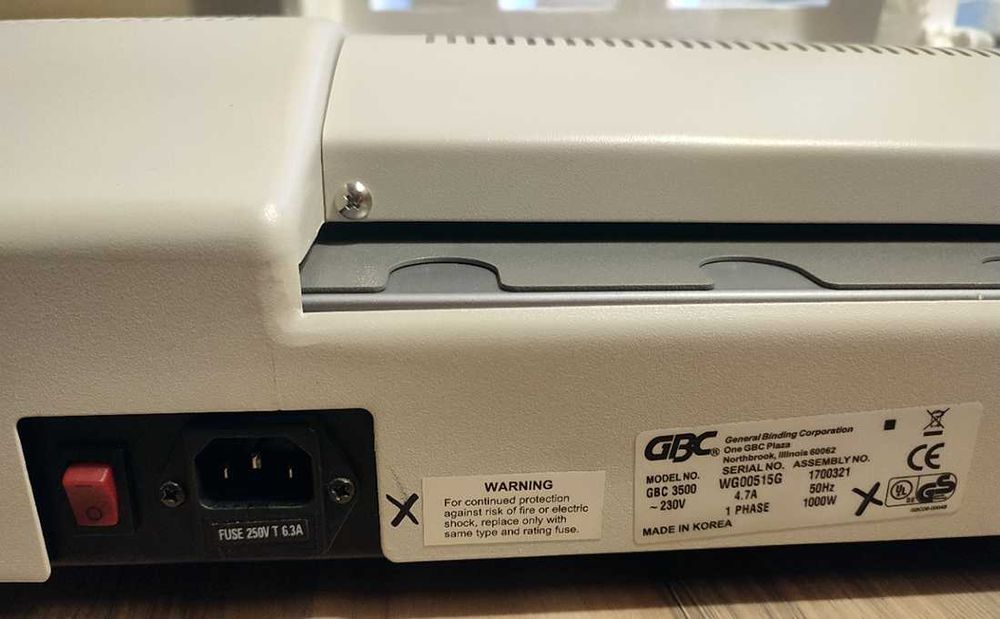 Oryginalny Laminator GBC 3500 PRO Series  stan niemal fabryczny Tanio