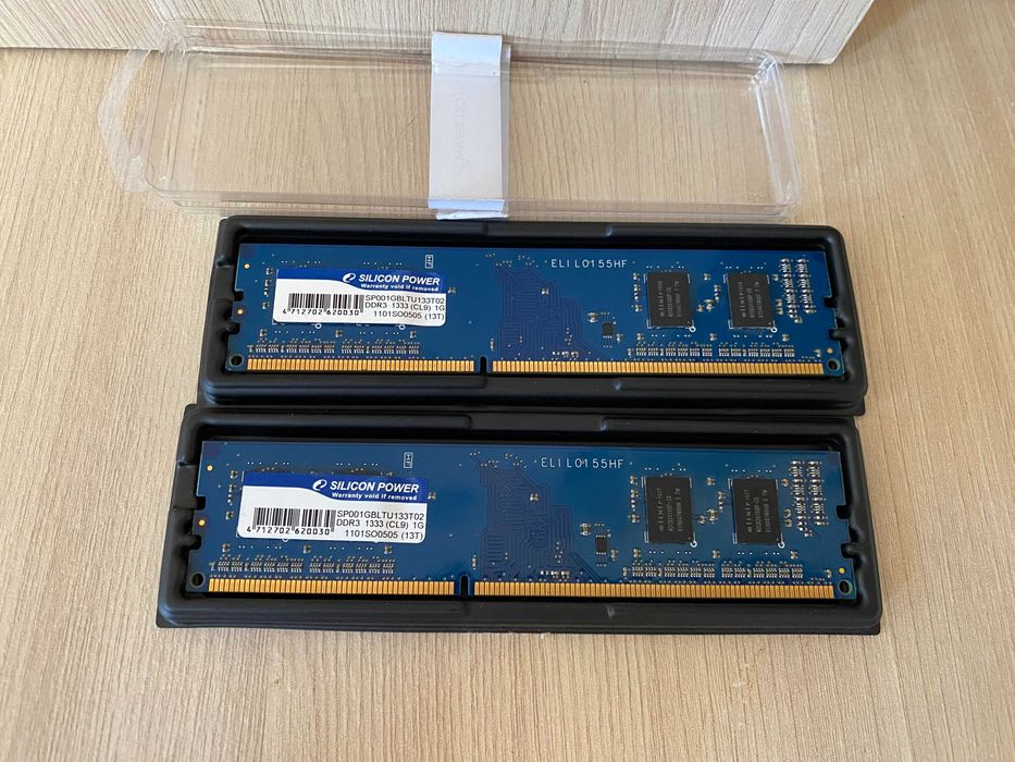 Оперативна памʼять RAM DDR3 1333 2Gb (комплект дві планки по 1 Gb)