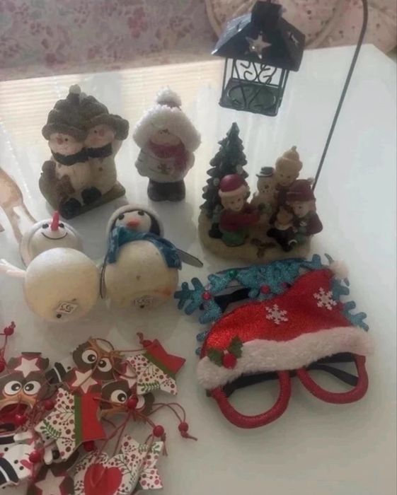 Dekoracje ozdoby świąteczne zestaw