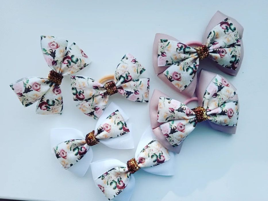 Резиночки ,заколки,обручі , пов'язки ручної роботи ,обмін.