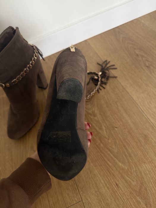 Brązowe botki 41