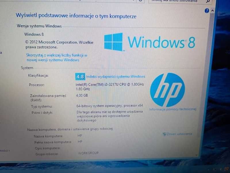 Laptop firmy Hp