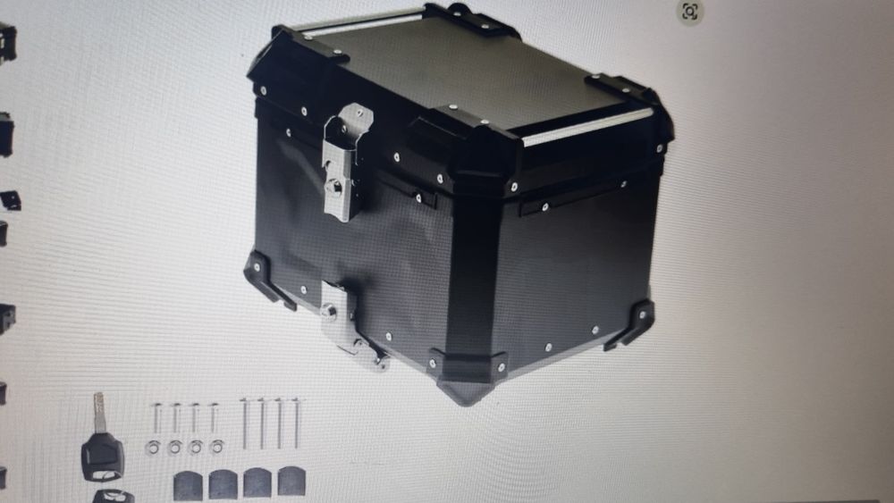 Kufer motocyklowy - 45  litrowy z płytą