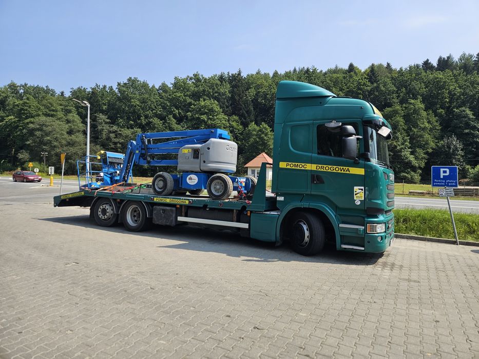 Transport maszyn, usługi transportowe, transport pomoc drogowa