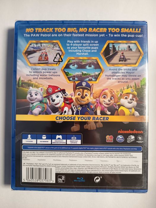 Paw Patrol Grand Prix Ps4 PlayStation 4 angielska