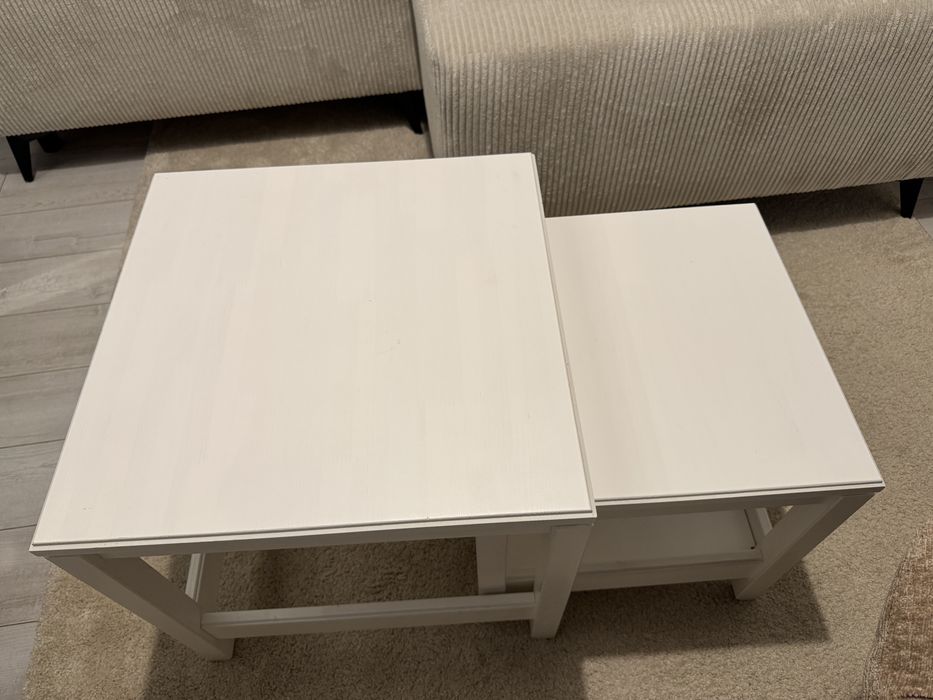 Zestaw drewnianych stolików Ikea Havsta