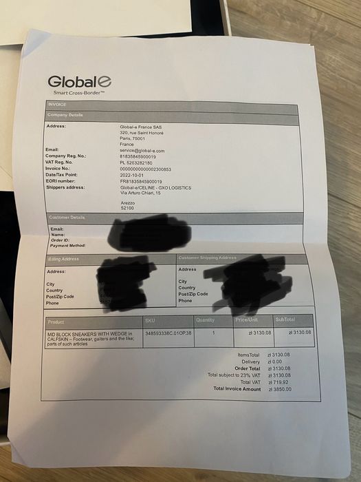 Sneakers Celine oryginalne 38