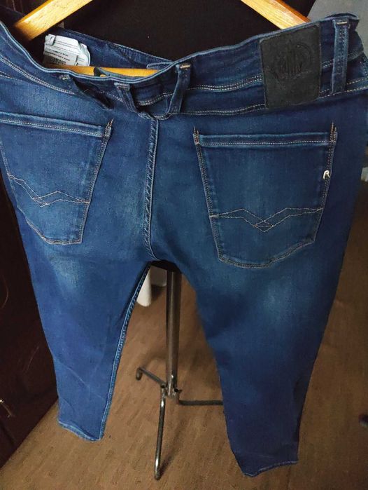 Джинсы Replay Blue jeans Italy w32 stretch navy.