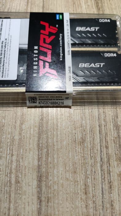 Kingston fury ddr4 2x8gb 3200mhz